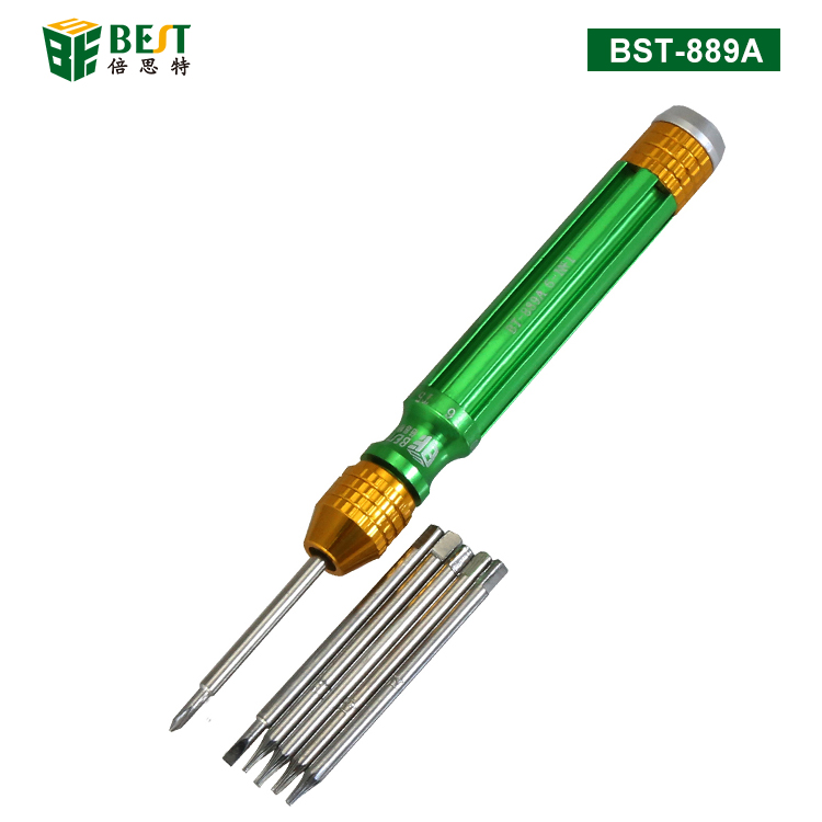 BST-889A 6 in 1 Precision Screwdriver Set for cellphone Opening Repair Tools Kit