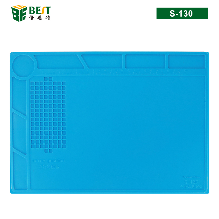 BST-S-130 Desk Rubber Clear Silicone Heat Resistant Mat